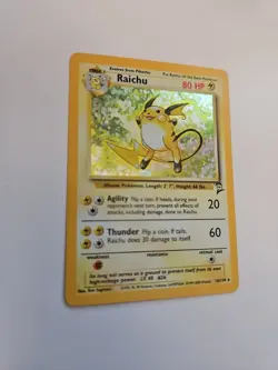 Raichu 16/130 Holo Rare Card Pokemon Base Set 2 - Image 2