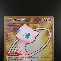 Mew ex 205/165 Gold Metal Pokemon Promo 151 Ultra Premium Collection Card - Image 2