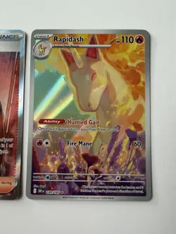 Pokemon Destined Rivals Card Lot - Giovanni 225/182 & Rapidash 189/182 - Image 3