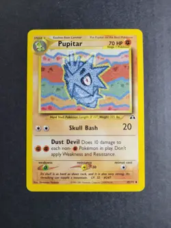 Pupitar 45/75 Pokemon TCG Neo Discovery Unlimited Regular Uncommon LP - Image 2