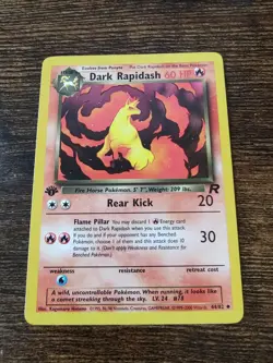 Dark Rapidash 44/82 1st Edition Team Rocket Non Holo Pokemon Card - Image 1
