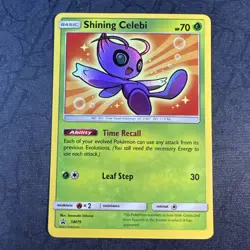 Shining Celebi SM79 Sm Holo Sun & Moon Black Star Promo Pokemon - Image 1
