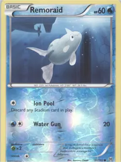 Remoraid (32) Reverse Holo Pokemon tcg XY - BREAKthrough #32/162 - Image 1