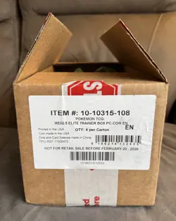 Pokemon Center ME ETB Elite Trainer Box Case Empty - Ascended Heroes ME 2.5 - Image 1