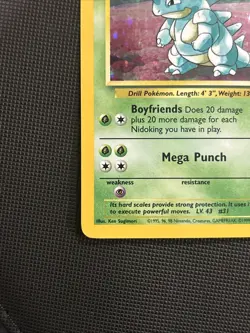 NIDOQUEEN 7/64 UNLIMITED JUNGLE POKEMON (VINTAGE - HOLO RARE, VLP+) - Image 3