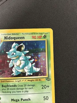 NIDOQUEEN 7/64 UNLIMITED JUNGLE POKEMON (VINTAGE - HOLO RARE, VLP+) - Image 5
