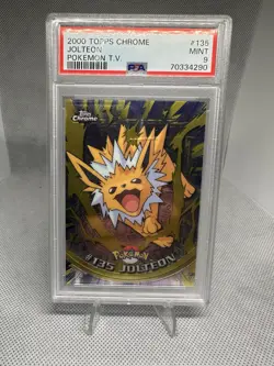 2000 TOPPS CHROME JOLTEON POKEMON T.V. PSA9 - Image 1