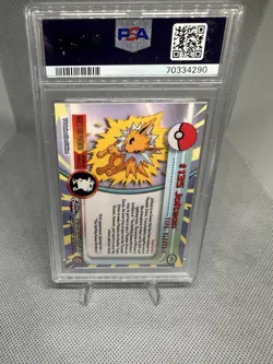 2000 TOPPS CHROME JOLTEON POKEMON T.V. PSA9 - Image 2