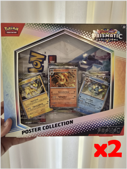 Pokemon TCG – Prismatic Evolution Poster Collection Box (x2) – Factory Sealed! - Image 1