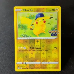 Pokemon TCG Pikachu Pokemon GO 028/078 Reverse Holo Rare Wild Charge HP 70 EN - Image 1