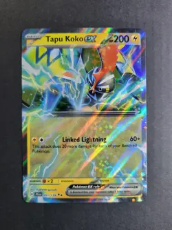 Tapu Koko Ex 51/159 Pokemon TCG S&V Journey Together Double Rare Holo NM - Image 2