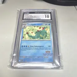 Pokemon Feraligatr 213 Scarlet & Violet Promo Illustration Contest CGC 10 - Image 1