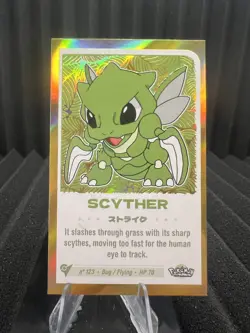 Scyther #123 - Gold Holo - Baby Chibi Reedition 2024 - Pokemon Card - Image 1