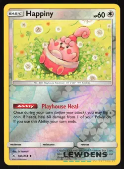 Happiny - 161/214 - Reverse Holo Uncommon - Unbroken Bonds - Pokemon Card - Image 1
