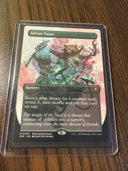 Sylvan Tutor Borderless Non-Foil Special Guest Card Near Mint Condition - Image 1