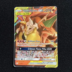 Pokemon TCG Charizard & Braixen GX 22/236 Sm-Cosmic Eclipse Holo Card - Image 1