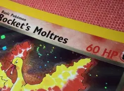 Pokemon TCG Rockets Moltres Holo Rare Card 12/132 Gym Heroes - SWIRL - Image 3