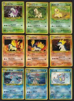 Pokemon Neo Premium File 1 Promo Folder 9 Card Set Japanese - Image 1