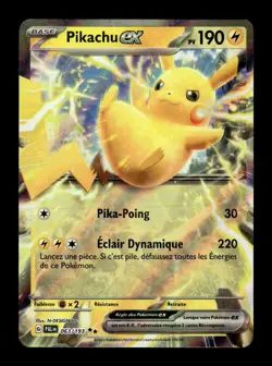 Carte Pokemon Pikachu EX 063/193 PAL Ecarlate Violet Evolutions a Paldea FR NEUF - Image 1