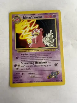 Pokemon - Gym Heroes - Sabrina's Slowbro 060/132 - Uncommon LP - Image 1