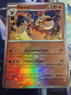 Pokemon TCG Flareon 013/131 Poke Ball Holo Prismatic Evolutions NM/M - Image 1