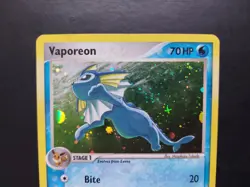 Pokemon - Vaporeon 6/17 Rare Holo Pop Series 3 - Image 2