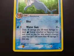 Pokemon - Vaporeon 6/17 Rare Holo Pop Series 3 - Image 3