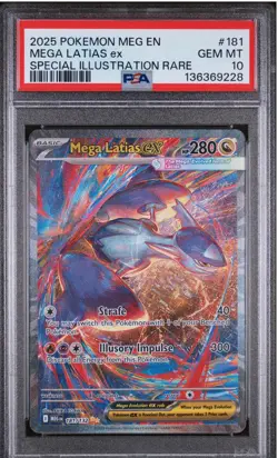 2025 MEGA LATIAS ex POKEMON EN-MEGA EVOLUTION SPECIAL ILLUSTRATION RARE PSA 10 - Image 1