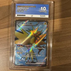 Pokemon TCG Ace 10 Zapdos EX 194/165 Japanese Edition Gem Mint Sv2a 151 - Image 1