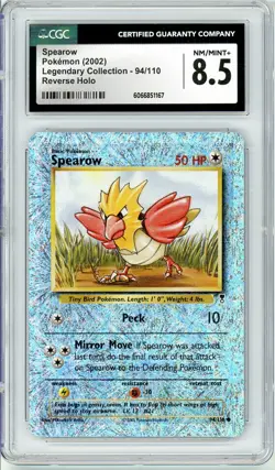 Pokemon Spearow #94 Legendary Reverse Holo CGC 8.5 NM/Mint+ - Image 1
