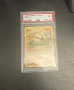 MINT PSA 9 ! 1999 Pokemon Jungle-Unlimited - Mankey - #55 - Very Great Condition - Image 5