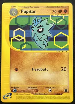 Pokemon TCG Pupitar Expedition 90/165 Regular Uncommon NM - Image 1