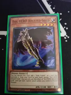 Yugioh Evil HERO Adusted Gold RA04-EN029 Super Rare 1st Ed Near Mint - Image 1