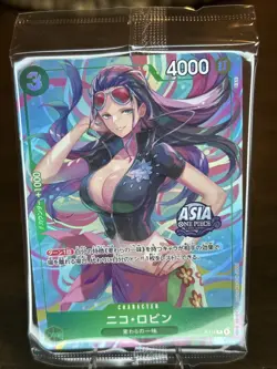 Nico Robin P-111 P ASIA PROMO One Piece Mini-tin Pack Set vol.2 Japanese SEALED - Image 1