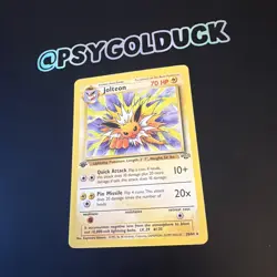 1st Edition Jolteon 20/64 Jungle Set Non Holo Rare Vintage 1999 Pokemon Card Pld - Image 3
