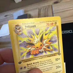 1st Edition Jolteon 20/64 Jungle Set Non Holo Rare Vintage 1999 Pokemon Card Pld - Image 5