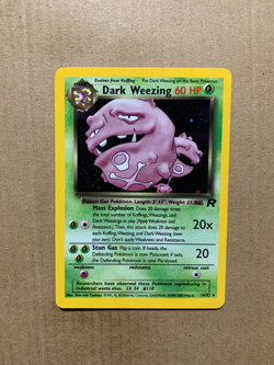 Dark Weezing 14/82 Team Rocket - Holo Pokemon Card - EXCELLENT - Image 1