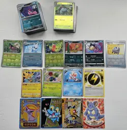 142 Pokemon TCG Cards Bulk Of Holos, Reverse, Pokeballs And More - Mixed Sets - Image 2