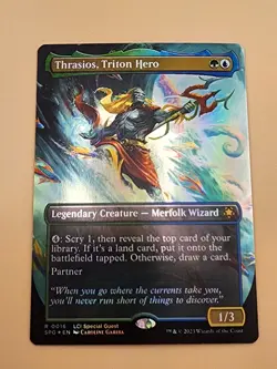 Thrasios, Triton Hero (Borderless) Special Guests Foil - Image 2