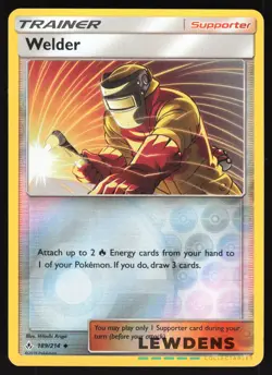 Welder - 189/214 - Reverse Holo Uncommon - Unbroken Bonds - Pokemon Card - Image 1