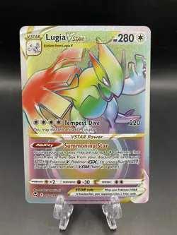 Pokemon TCG Silver Tempest Lugia VSTAR 202/195 Secret Rare NM - Image 1