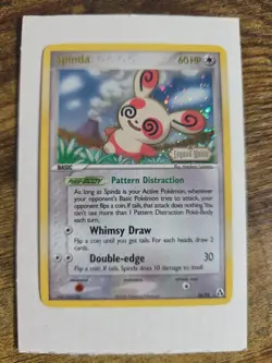 Pokemon TCG Reverse Holo Spinda 26/92 EX Legend Maker LP - Image 1