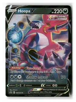 Hoopa V SWSH176 Promo SWSH Black Star Pokemon Near Mint - Image 1