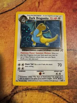 SICK SWIRL by hands | Pokemon Holo | Dark Dragonite | Team Rocket | WOTC Classic - Image 2