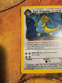 SICK SWIRL by hands | Pokemon Holo | Dark Dragonite | Team Rocket | WOTC Classic - Image 4