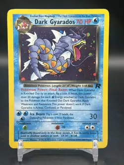 Dark Gyarados Holo Rare Team Rocket 8/82 1999 Pokemon English WOTC LP - Image 1