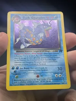 Dark Gyarados Holo Rare Team Rocket 8/82 1999 Pokemon English WOTC LP - Image 4