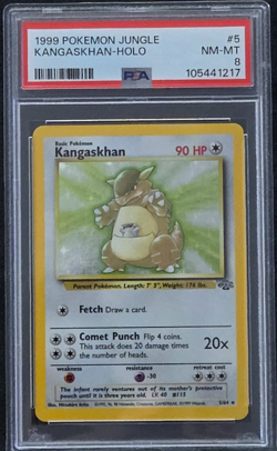 KANGASKHAN 1999 POKEMON JUNGLE HOLO #5/64 - PSA 8 - Image 1
