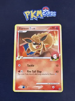 Pokemon TCG Flareon Rising Rivals 60/111 Regular LP. - Image 1