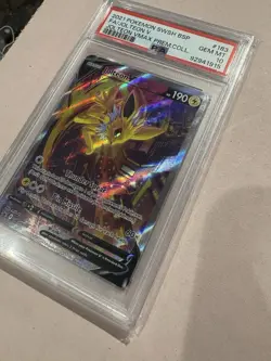 Pokemon TCG Jolteon Swsh183 Vmax PSA 10 English Super low Population Uk - Image 2